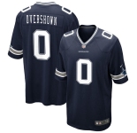 Men's Dallas Cowboys #0 DeMarvion Overshown Game Navy Blue Team Color Football Jersey