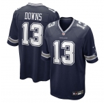 Men's Dallas Cowboys #13 Downs  Game Navy Blue Team Color Football Jersey