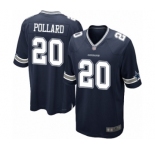 Men's Dallas Cowboys #20 Tony Pollard Game Navy Blue Team Color Football Jersey