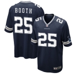Men's Dallas Cowboys #25 Booth  Game Navy Blue Team Color Football Jersey
