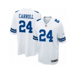 Men's Nike Dallas Cowboys #24 Nolan Carroll Game White NFL Jersey