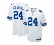 Men's Nike Dallas Cowboys #24 Nolan Carroll Game White NFL Jersey