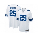 Men's Nike Dallas Cowboys #25 Xavier Woods Game White NFL Jersey