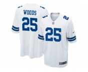 Men's Nike Dallas Cowboys #25 Xavier Woods Game White NFL Jersey
