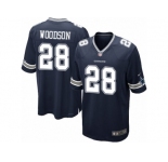 Men's Nike Dallas Cowboys #28 Darren Woodson Game Navy Blue Team Color NFL Jersey