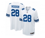 Men's Nike Dallas Cowboys #28 Darren Woodson Game White NFL Jersey