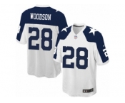 Men's Nike Dallas Cowboys #28 Darren Woodson Game White Throwback Alternate NFL Jersey