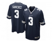 Men's Nike Dallas Cowboys #3 Mark Sanchez Game Navy Blue Team Color NFL Jersey