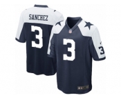 Men's Nike Dallas Cowboys #3 Mark Sanchez Game Navy Blue Throwback Alternate NFL Jersey