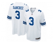 Men's Nike Dallas Cowboys #3 Mark Sanchez Game White NFL Jersey