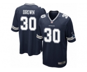 Men's Nike Dallas Cowboys #30 Anthony Brown Game Navy Blue Team Color NFL Jersey