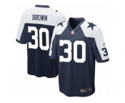 Men's Nike Dallas Cowboys #30 Anthony Brown Game Navy Blue Throwback Alternate NFL Jersey