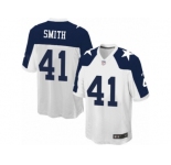 Men's Nike Dallas Cowboys #41 Keith Smith Game White Throwback Alternate NFL Jersey