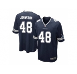 Men's Nike Dallas Cowboys #48 Daryl Johnston Navy Blue Game Home Jersey