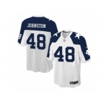 Men's Nike Dallas Cowboys #48 Daryl Johnston White Game Alternate Throwback Jersey