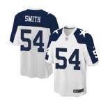 Men's Nike Dallas Cowboys #54 Jaylon Smith Game White Throwback Alternate NFL Jersey