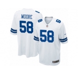 Men's Nike Dallas Cowboys #58 Damontre Moore Game White NFL Jersey