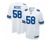 Men's Nike Dallas Cowboys #58 Damontre Moore Game White NFL Jersey