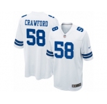 Men's Nike Dallas Cowboys #58 Jack Crawford Game White NFL Jersey