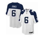 Men's Nike Dallas Cowboys #6 Chris Jones Game White Throwback Alternate NFL Jersey