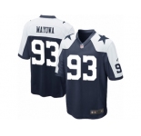 Men's Nike Dallas Cowboys #93 Benson Mayowa Game Navy Blue Throwback Alternate NFL Jersey