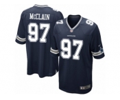 Men's Nike Dallas Cowboys #97 Terrell McClain Game Navy Blue Team Color NFL Jersey