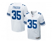 Men Nike Dallas Cowboys #35 Kavon Frazier Elite White NFL Jersey
