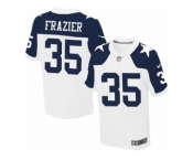 Men Nike Dallas Cowboys #35 Kavon Frazier Elite White Throwback Alternate NFL Jersey