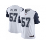 Men Nike Dallas Cowboys #57 Damien Wilson Elite White Rush Vapor Untouchable NFL Jersey