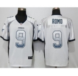 Men Nike Dallas Cowboys #9 Tony Romo Drift Fashion Elite White Jersey