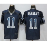 Men Nike Dallas Cowboys Dallas Cowboys #11 Cole Beasley Drift Fashion Elite Blue Jersey