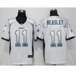 Men Nike Dallas Cowboys Dallas Cowboys #11 Cole Beasley Drift Fashion Elite White Jersey