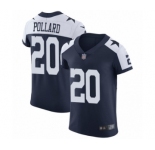 Men's Dallas Cowboys #20 Tony Pollard Navy Blue Alternate Vapor Untouchable Elite Player Football Jersey