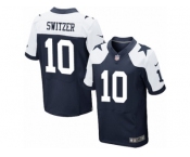 Men's Nike Dallas Cowboys #10 Ryan Switzer Elite Navy Blue Throwback Alternate NFL Jersey