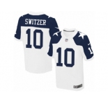 Men's Nike Dallas Cowboys #10 Ryan Switzer Elite White Throwback Alternate NFL Jersey
