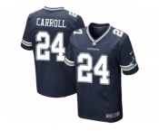 Men's Nike Dallas Cowboys #24 Nolan Carroll Elite Navy Blue Team Color NFL Jersey