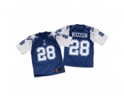 Men's Nike Dallas Cowboys #28 Darren Woodson Elite Navy White Throwback NFL Jersey