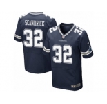 Men's Nike Dallas Cowboys #32 Orlando Scandrick Elite Navy Blue Team Color NFL Jersey