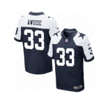 Men's Nike Dallas Cowboys #33 Chidobe Awuzie Elite Navy Blue Throwback Alternate NFL Jersey