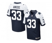 Men's Nike Dallas Cowboys #33 Chidobe Awuzie Elite Navy Blue Throwback Alternate NFL Jersey