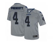 Men's Nike Dallas Cowboys #4 Dak Prescott Elite Lights Out Grey NFL Jersey