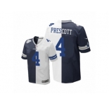 Men's Nike Dallas Cowboys #4 Dak Prescott Elite Team Road Two Tone NFL Jersey