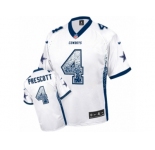 Men's Nike Dallas Cowboys #4 Dak Prescott Elite White Drift Fashion NFL Jersey