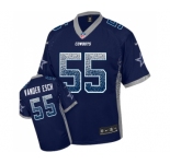 Men's Nike Dallas Cowboys #55 Leighton Vander Esch Elite Navy Blue Drift Fashion NFL Jersey