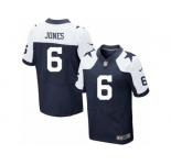 Men's Nike Dallas Cowboys #6 Chris Jones Elite Navy Blue Throwback Alternate NFL Jersey