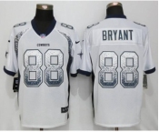 Men's Nike Dallas Cowboys #88 Dez Bryant Drift Fashion White Elite Jerseys