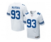 Men's Nike Dallas Cowboys #93 Benson Mayowa Elite White NFL Jersey