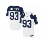 Men's Nike Dallas Cowboys #93 Benson Mayowa Elite White Throwback Alternate NFL Jersey