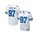 Men's Nike Dallas Cowboys #97 Taco Charlton Elite White NFL Jersey