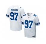 Men's Nike Dallas Cowboys #97 Terrell McClain Elite White NFL Jersey
